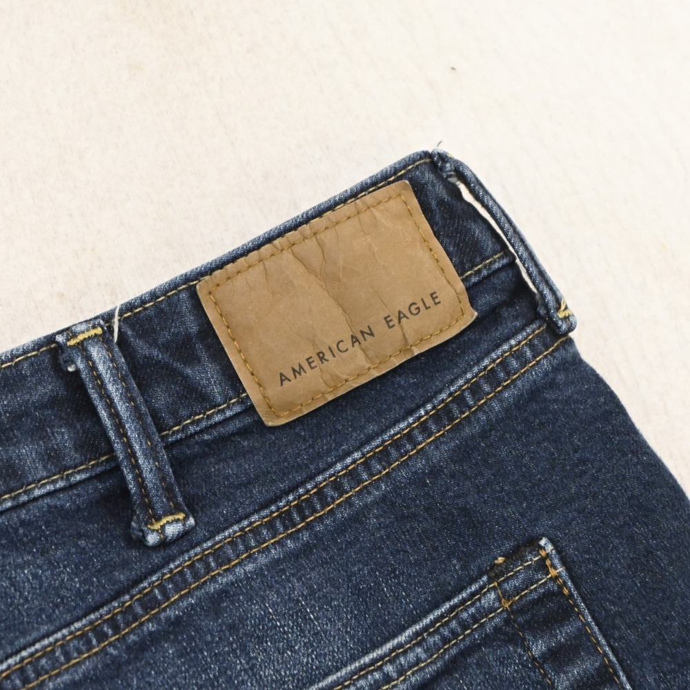 American Eagle Flex Athletic Fit Mens Size 42 x 28* Stretch Denim Blue Jeans